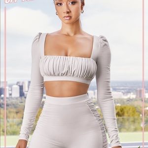 Oh Polly 2 Piece Grey Set